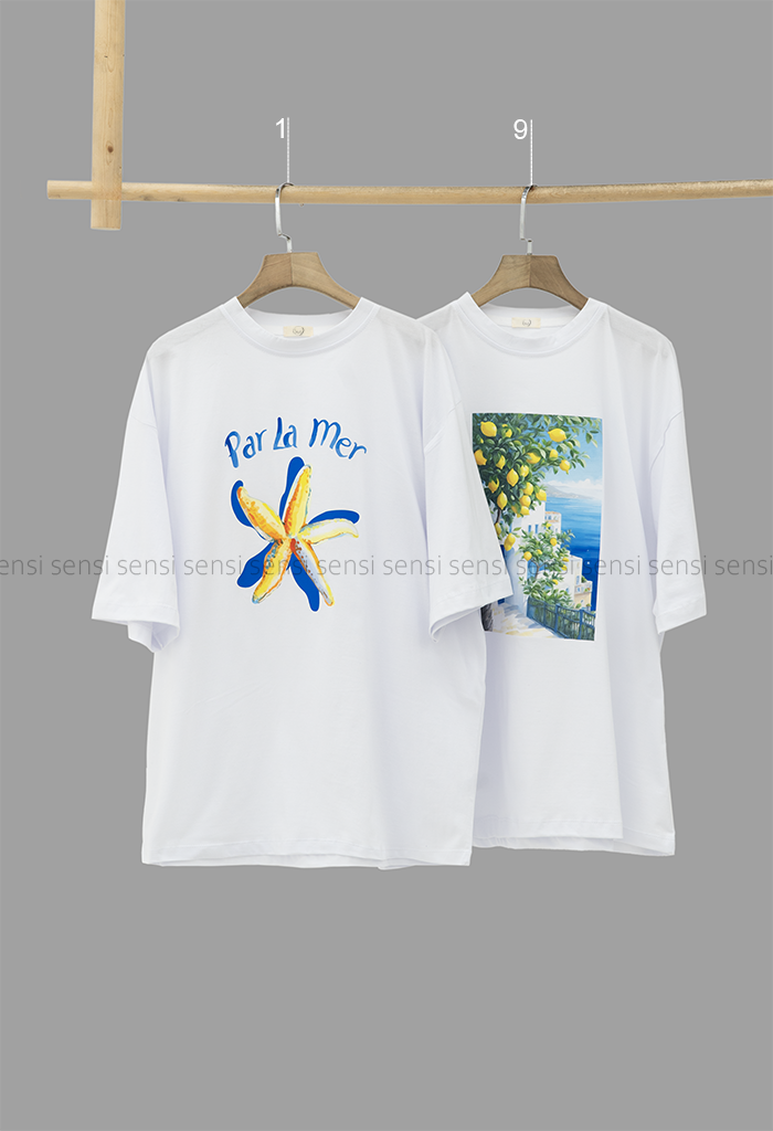 تیشرت لانگ چاپی کد1006258
